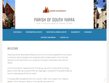 Tablet Screenshot of parishofsouthyarra.org.au